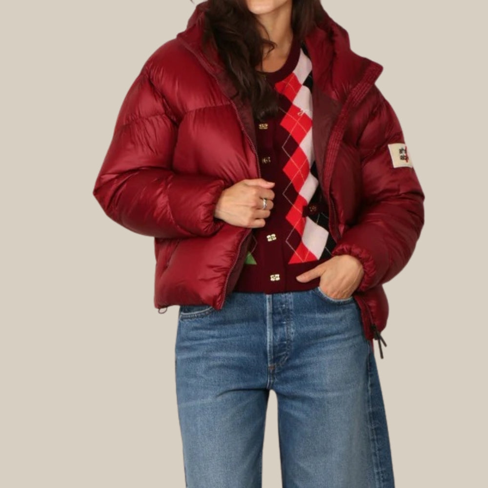 Evelina - Leichte Damen Winterjacke Glänzende Steppung