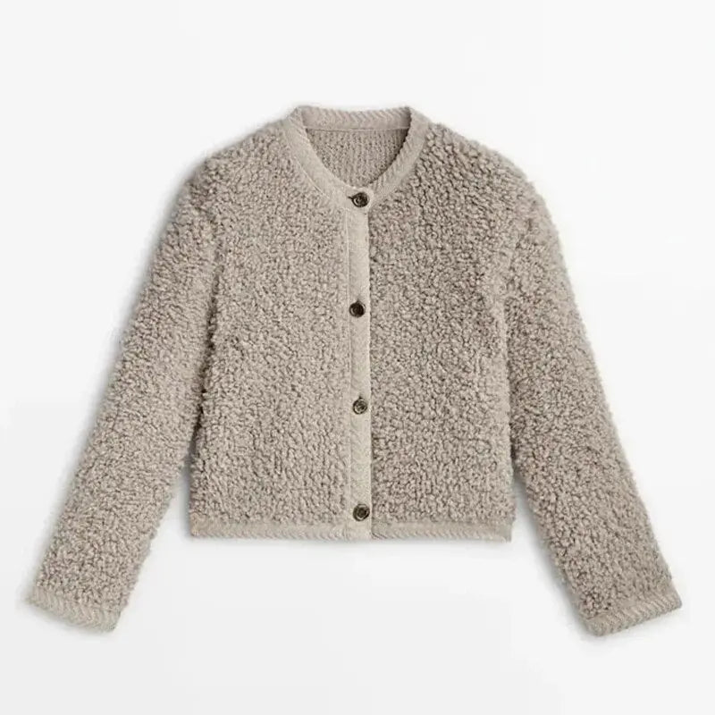 Selina - Teddyjacke Winter Warm Weich Kuschelig