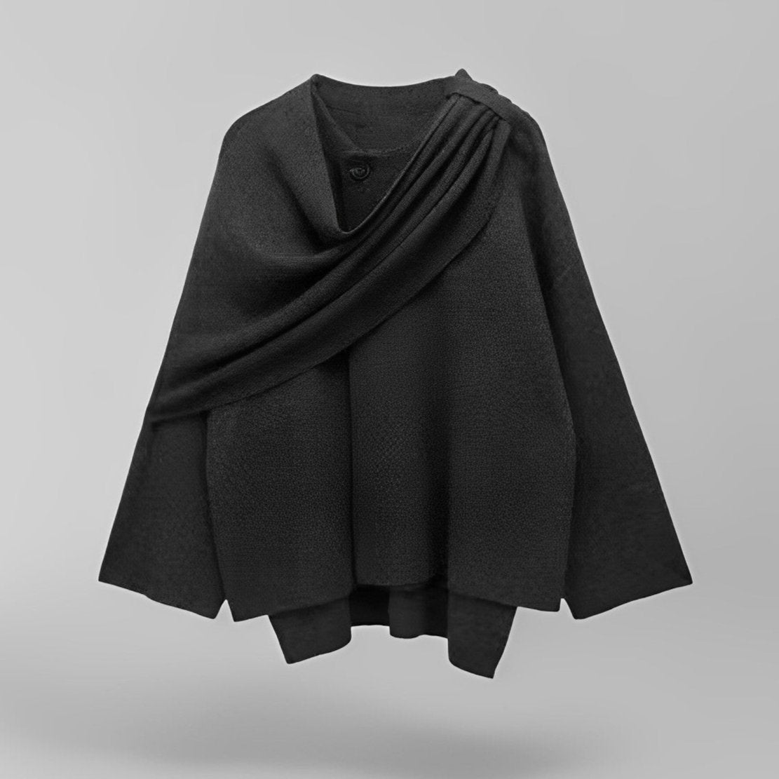 Julina - Eleganter Damen Cape-Mantel mit weitem Schnitt