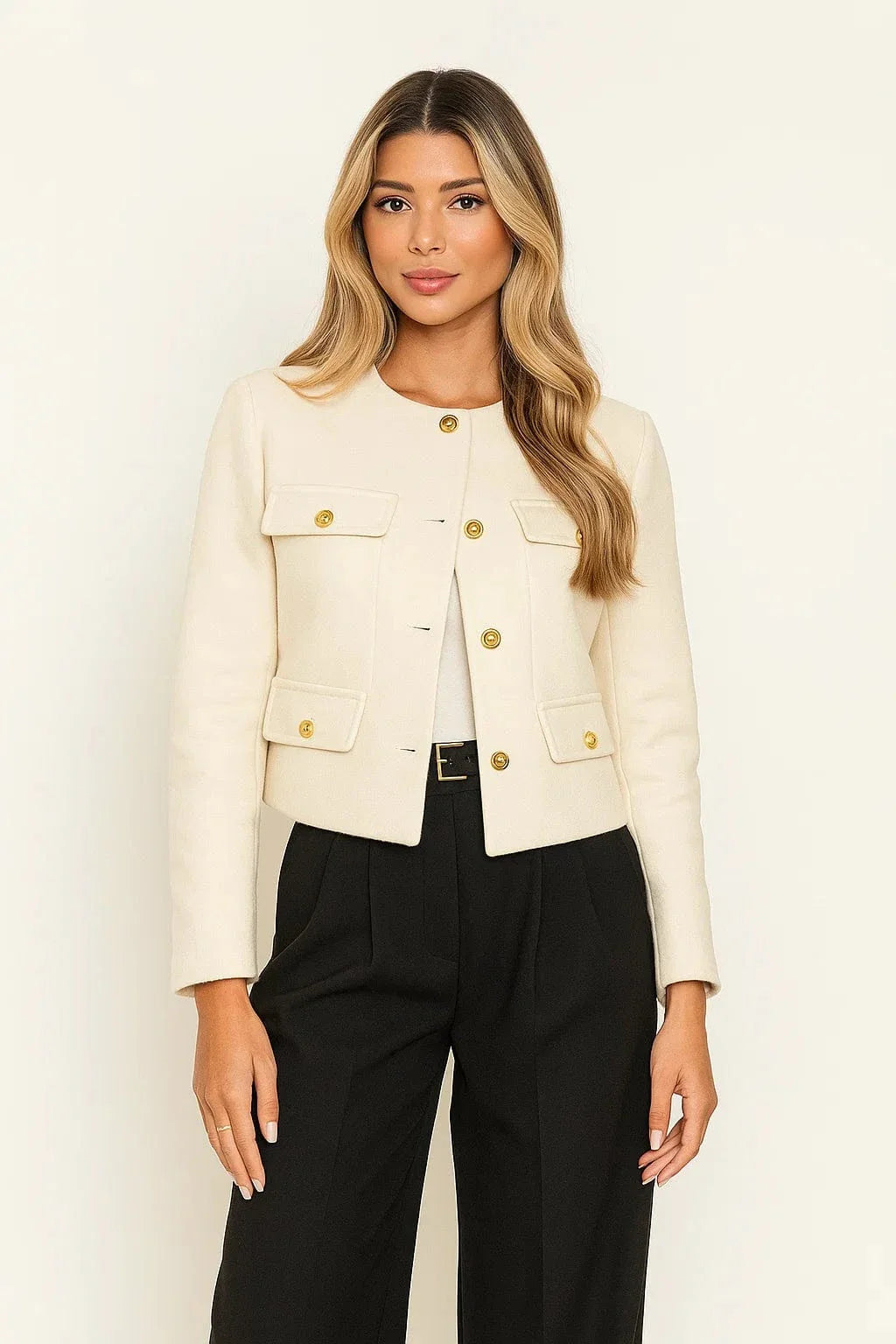 Lydia - Eleganter Tweedblazer Damen Tailliert