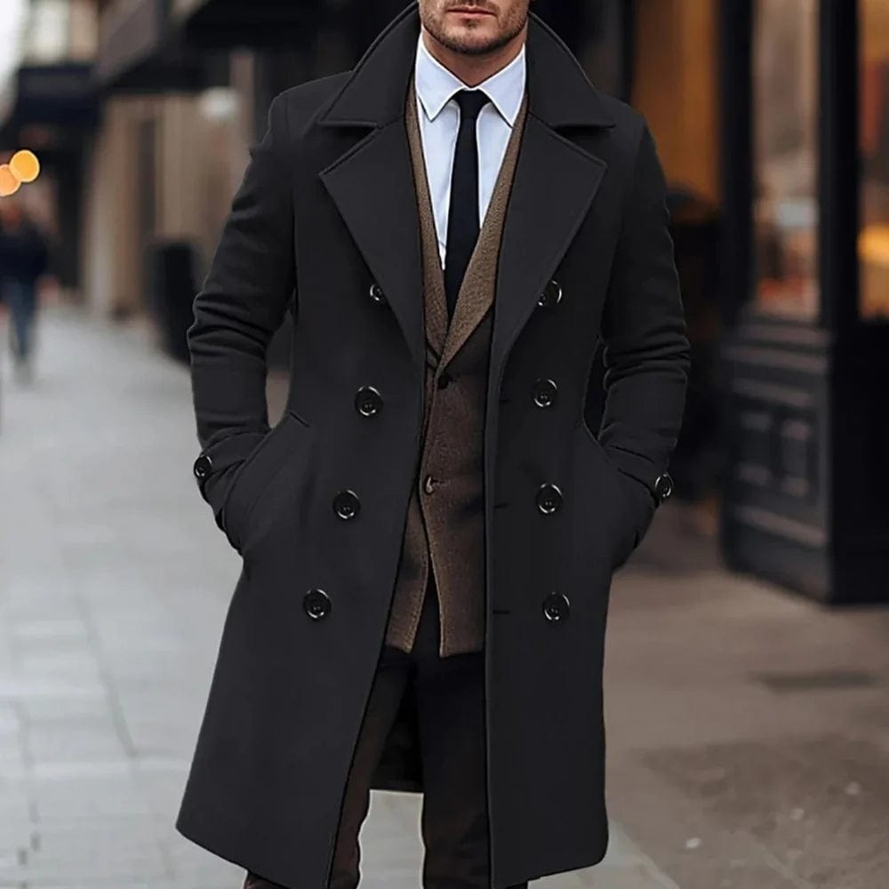 Lian - Eleganter Wollmantel Herren Winter