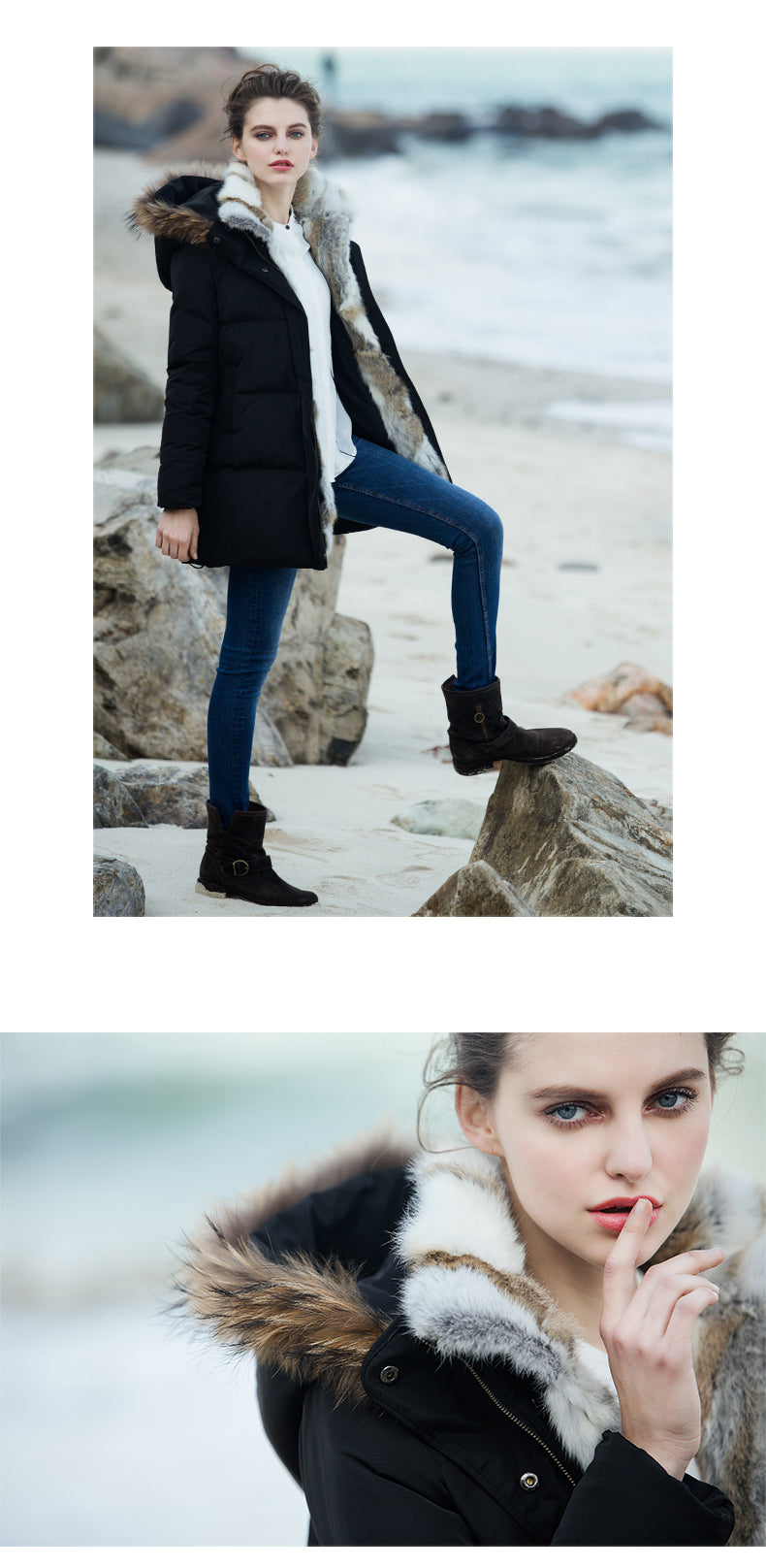 Danica - Damen Winter Parka Jacke warm robust