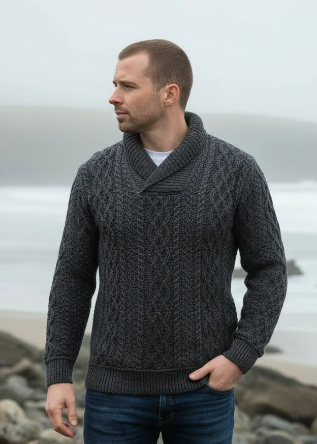 Carmen - Bunratty Pullover mit Schalkragen Damen
