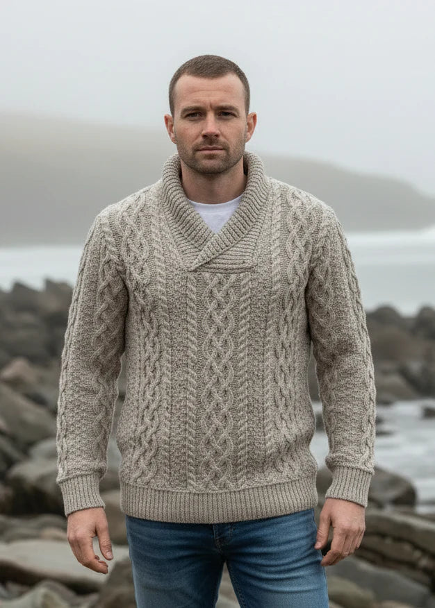 Carmen - Bunratty Pullover mit Schalkragen Damen