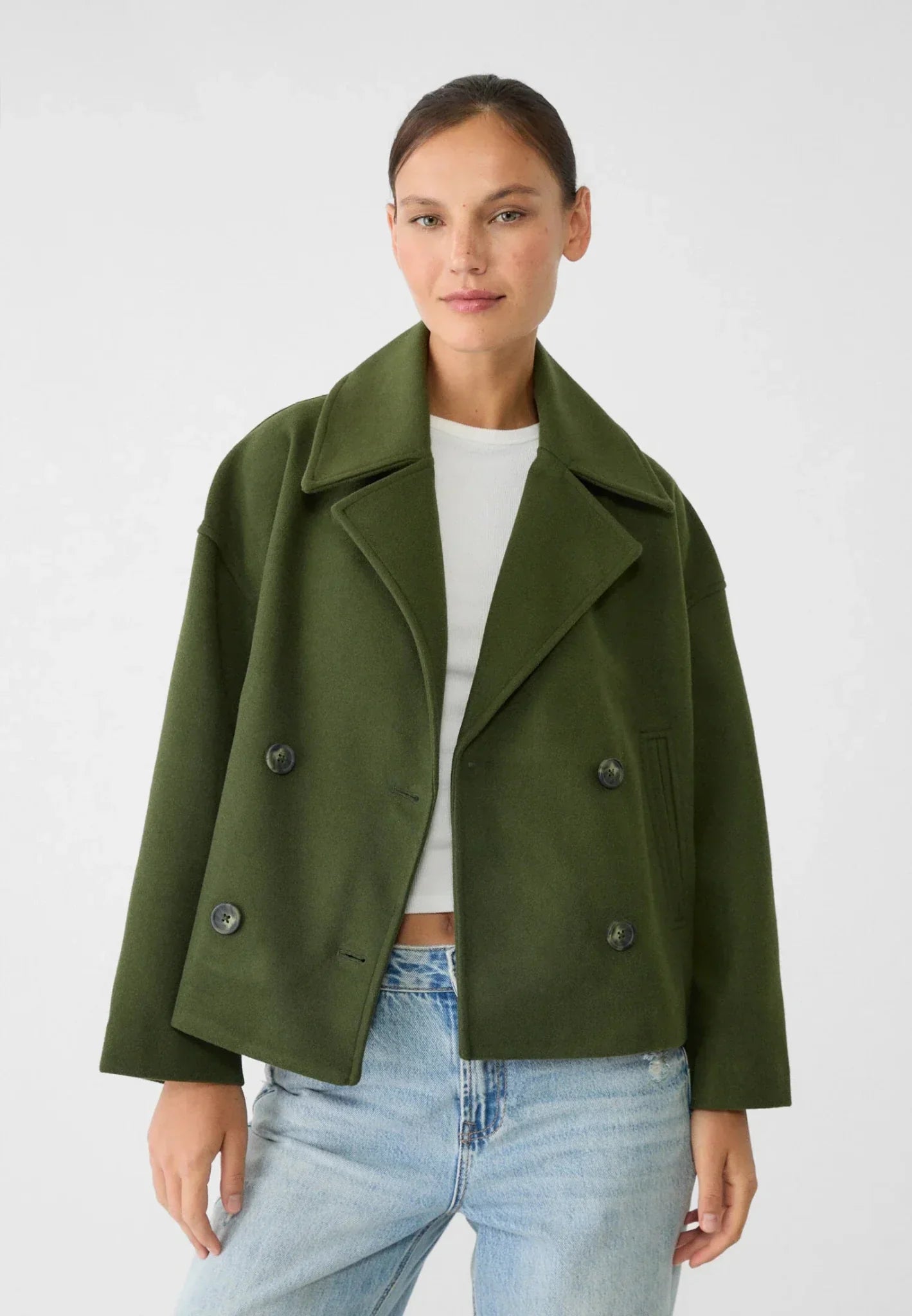 Mathilda - Jacke Kurz Doppelreiher Schicke Oberbekleidung