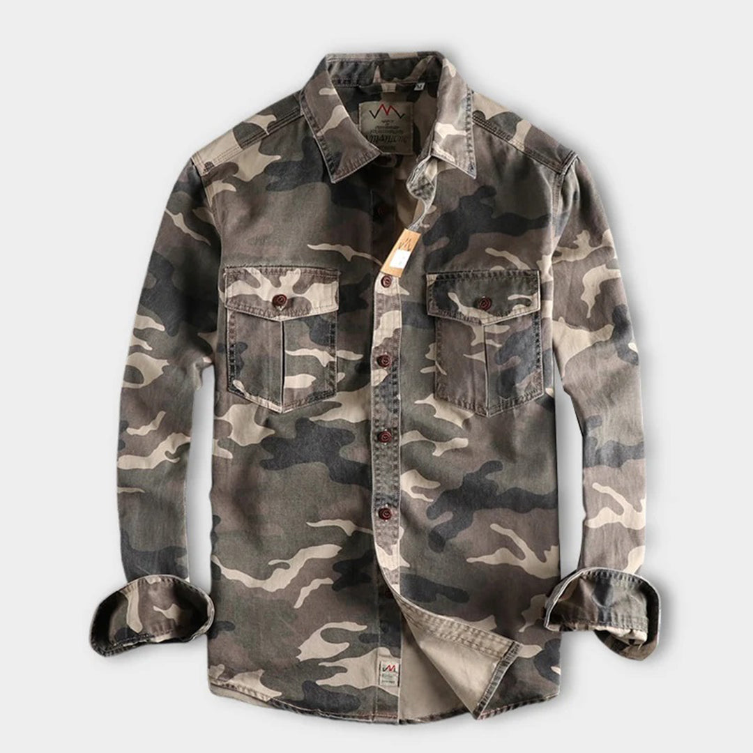 Hartmut – Stylisches Camouflage-Hemd Für Männer