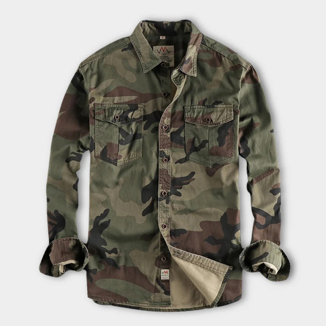 Hartmut – Stylisches Camouflage-Hemd Für Männer