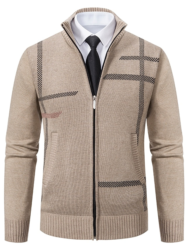 Isak - Stylischer Herren Zipper Pullover mit Polo Kragen