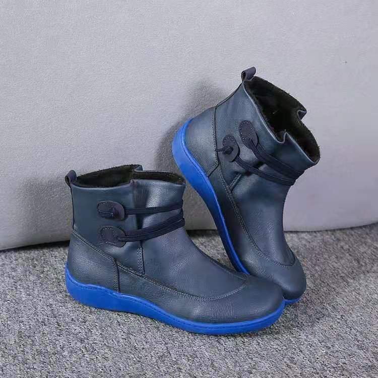 Frederica - Damen Schneestiefel Wasserdicht Leder Orthopädische Schuhe