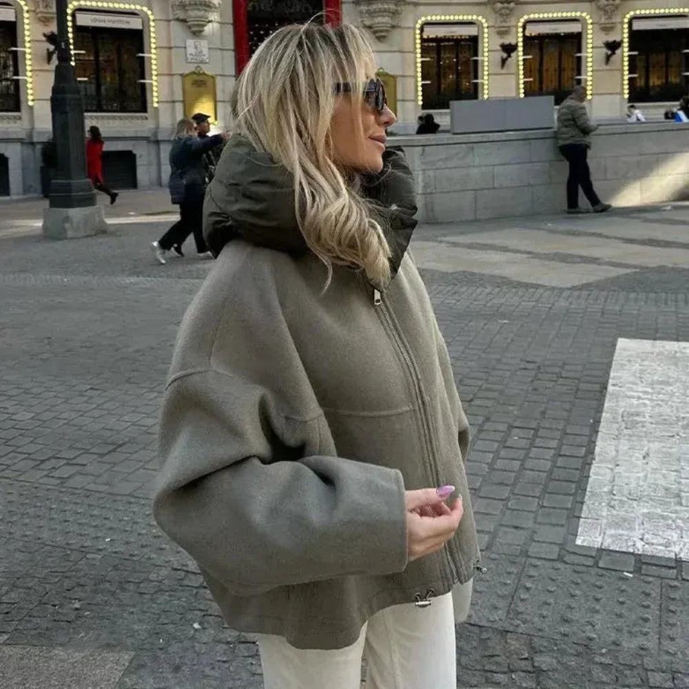 Dina - Warme Damen Winterjacke Mit Kuscheliger Kapuze
