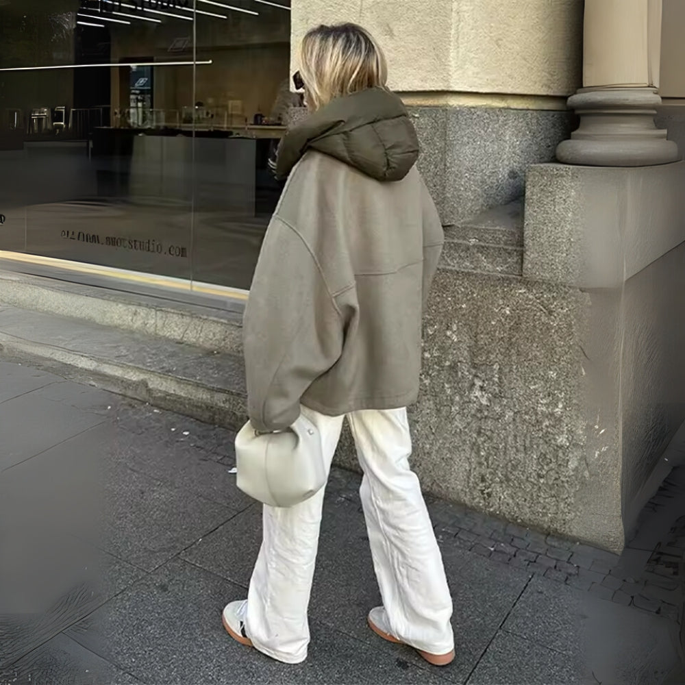 Dina - Warme Damen Winterjacke Mit Kuscheliger Kapuze