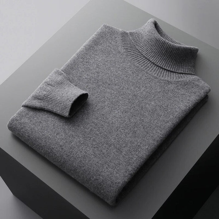 Kalle - Herren Kaschmir Rollkragenpullover Premium