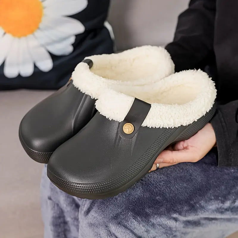 Svea – Unisex-Clogs mit Fleecefutter, warme, bequeme Sandale