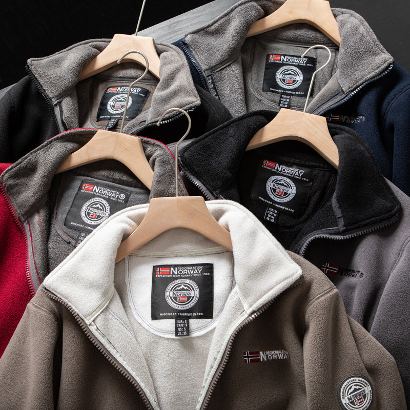 Ezio - Herren Fleecejacke Warm Weich und Bequem