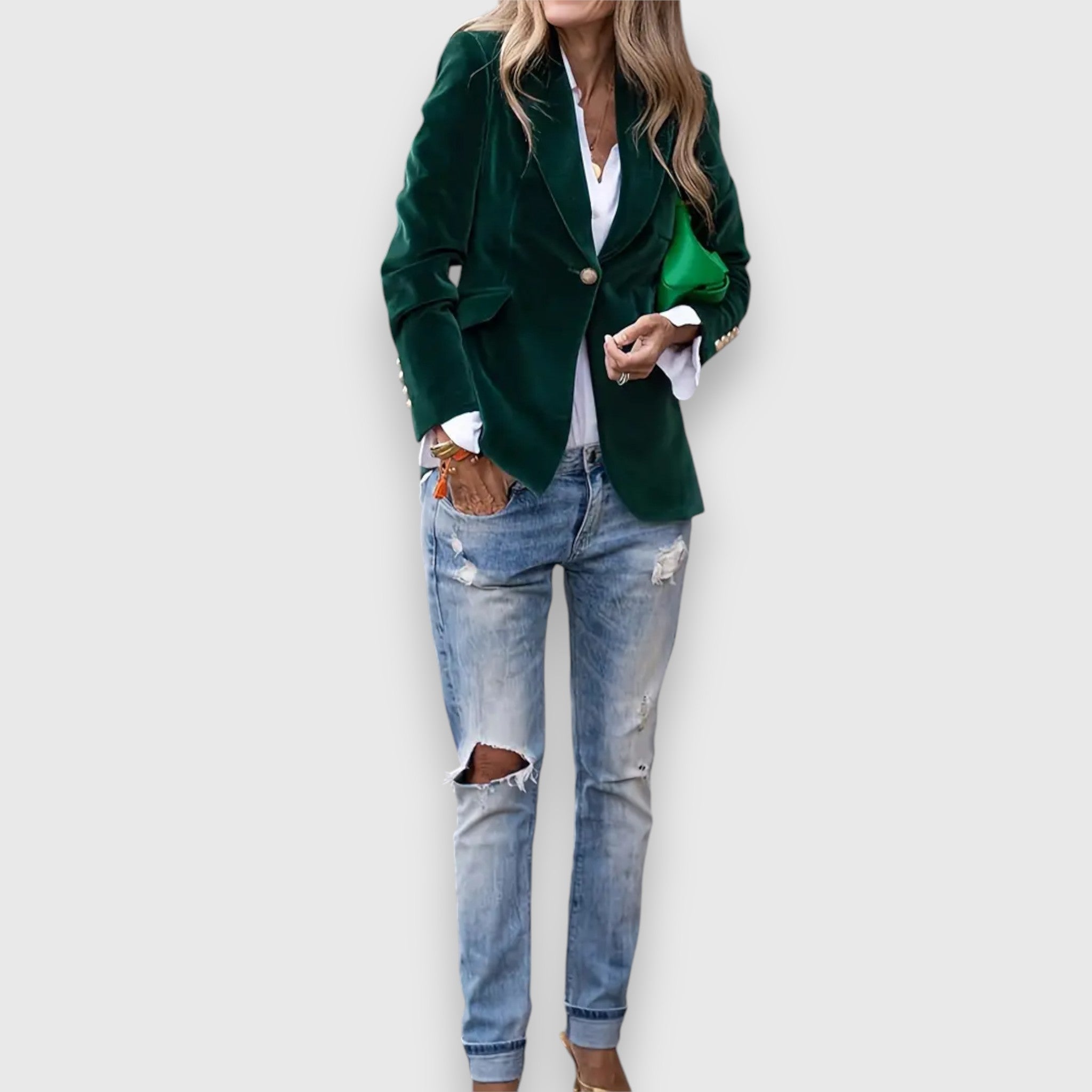 Ronja – Klassischer Blazer mit elegantem Ein-Knopf-Verschluss