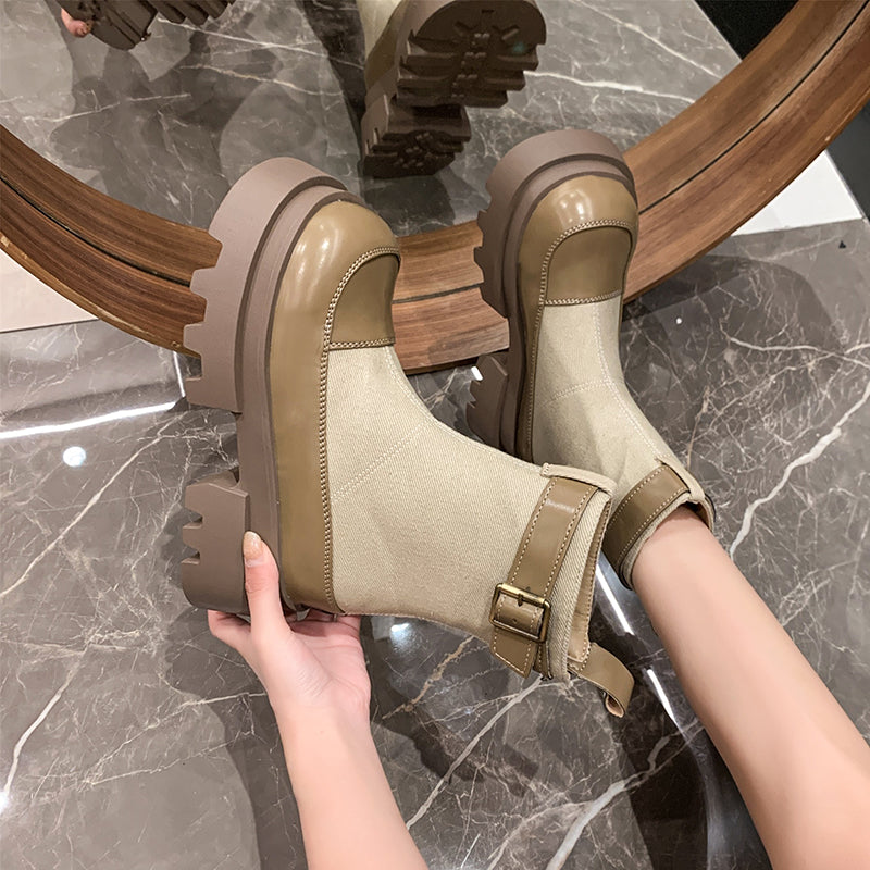 Ulla – Stiefelette mit Plateausohle