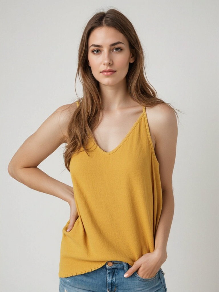 Alisa – Longtop Damen Leinen Luftig Locker Sommerleicht