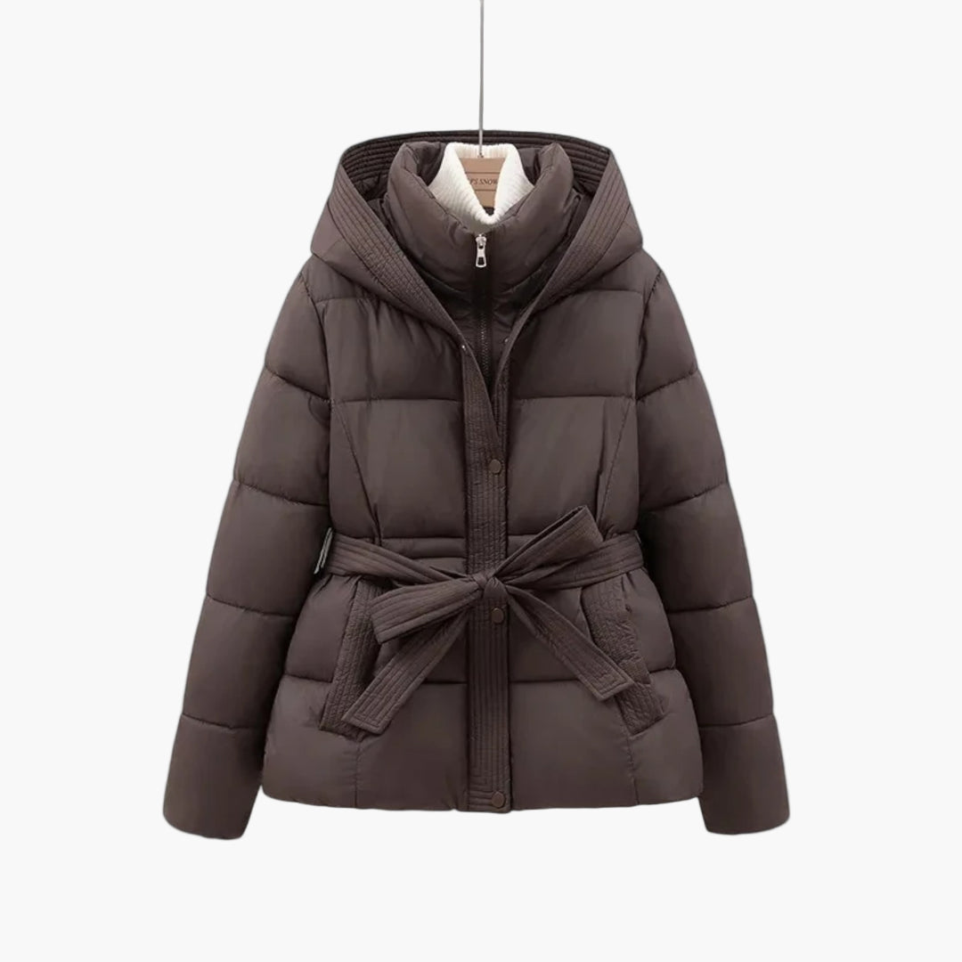 Chantal - Damen Winter Parka mit Gürtel elegant