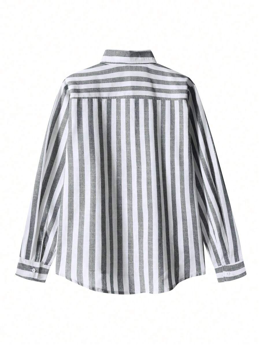Bernd – Herren Shirt Streifenmuster Modern Kurzarm Stil