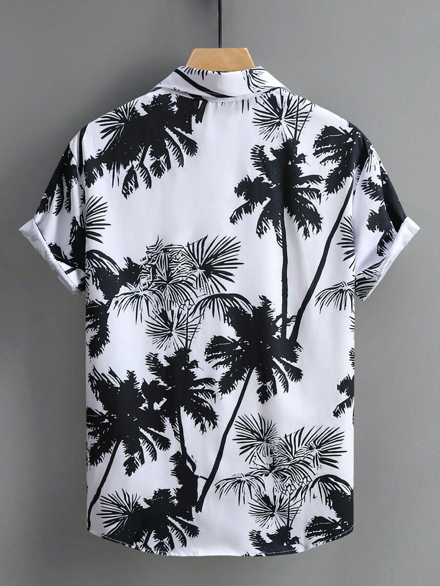 Benedikt – Herren Shirt Palmen Sommer Kurzarm Freizeit