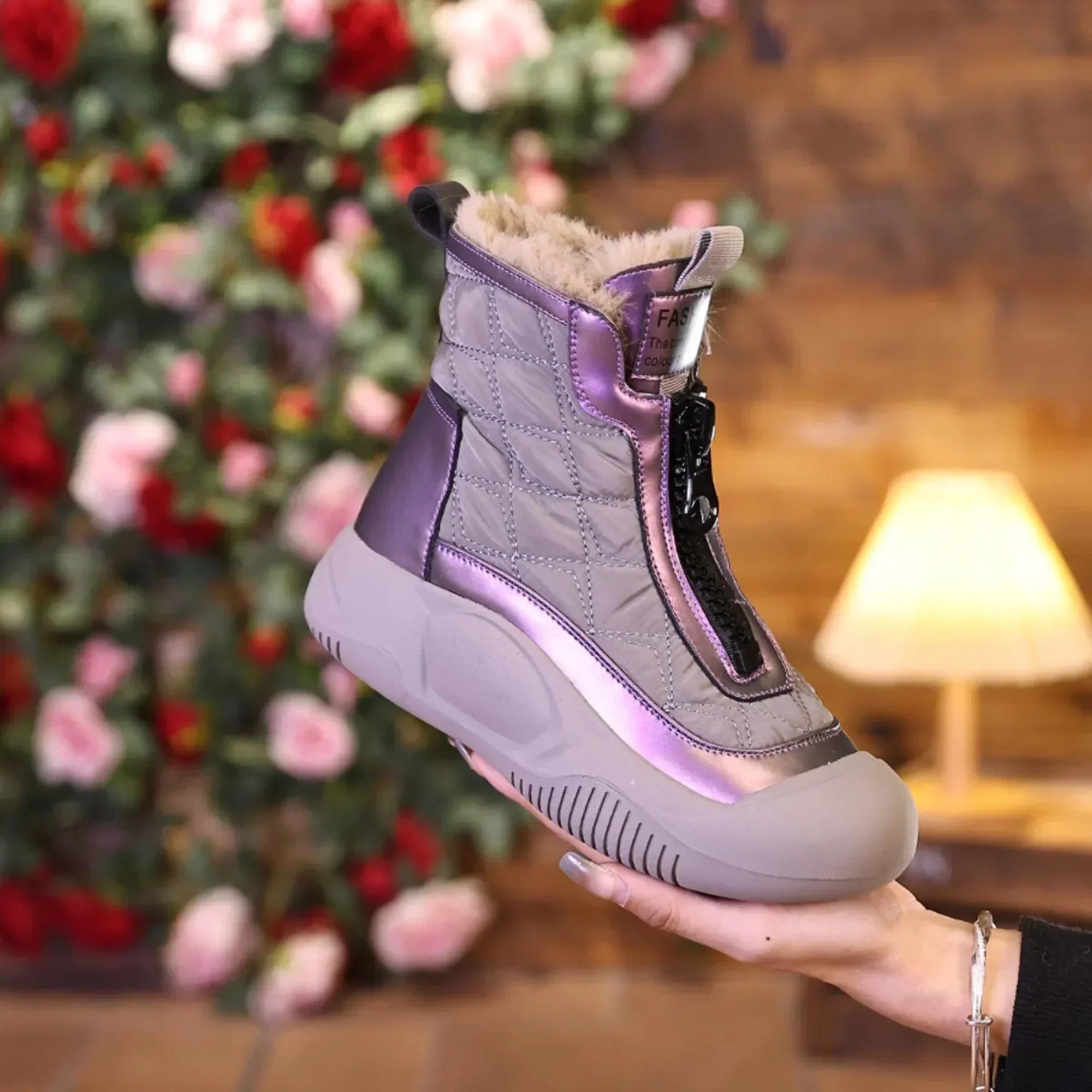 Ulona – Winterstiefel aus Leder mit Warmfutter