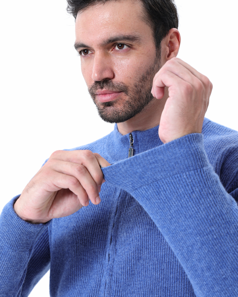 Patrick – Warme Strickjacke mit Reißverschluss für Männer