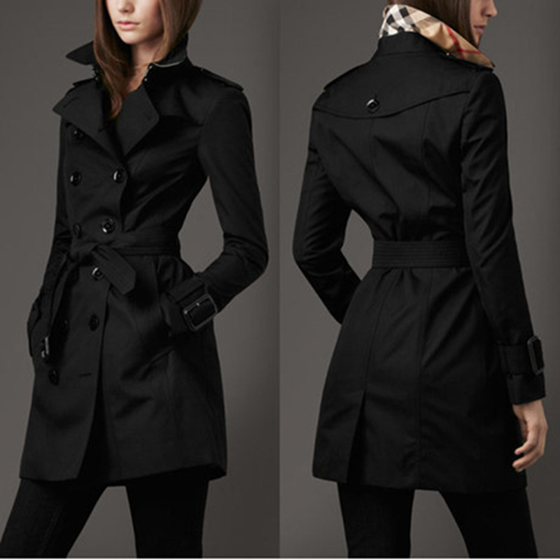 Elise - Schlanker Trenchcoat mit doppelter Knopfreihe