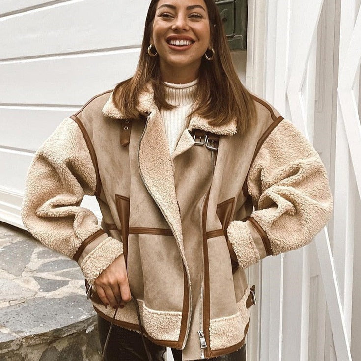 Ricarda - Damen Winter Jacke Baggy Warm Oversize
