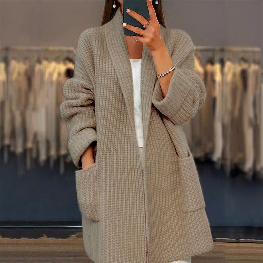 Agnes – Gestrickter Langer Cardigan Für Damen