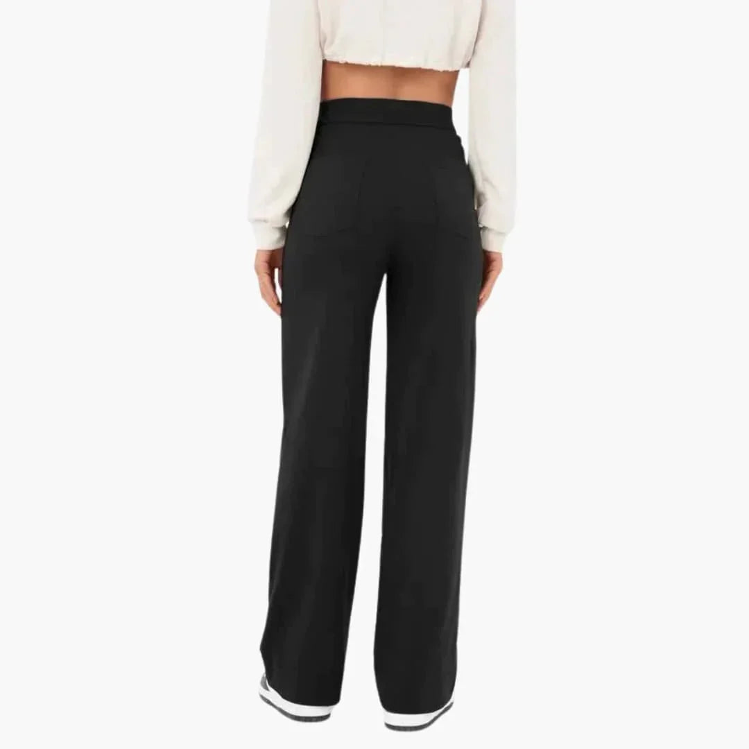 Marietta - Hohe Taille Stoffhose Damen Elegant