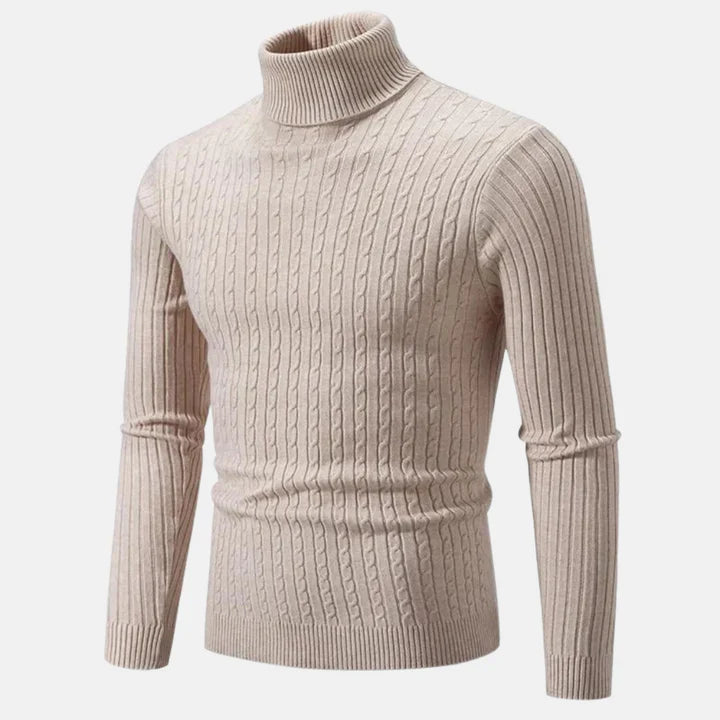 Janoel - Klassischer Herren-Rollkragenpullover