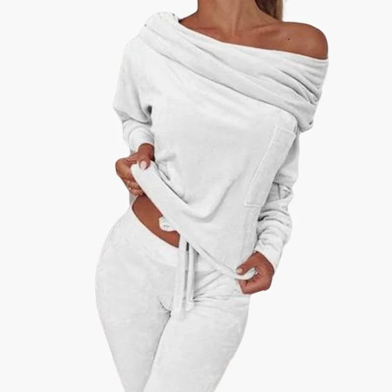 Nikita - Schulterfreies Damen Zweiteiler Lounge Set