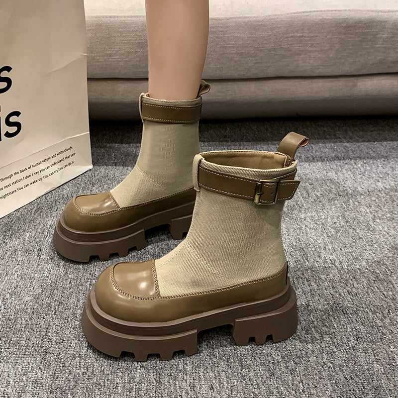 Ulla – Stiefelette mit Plateausohle
