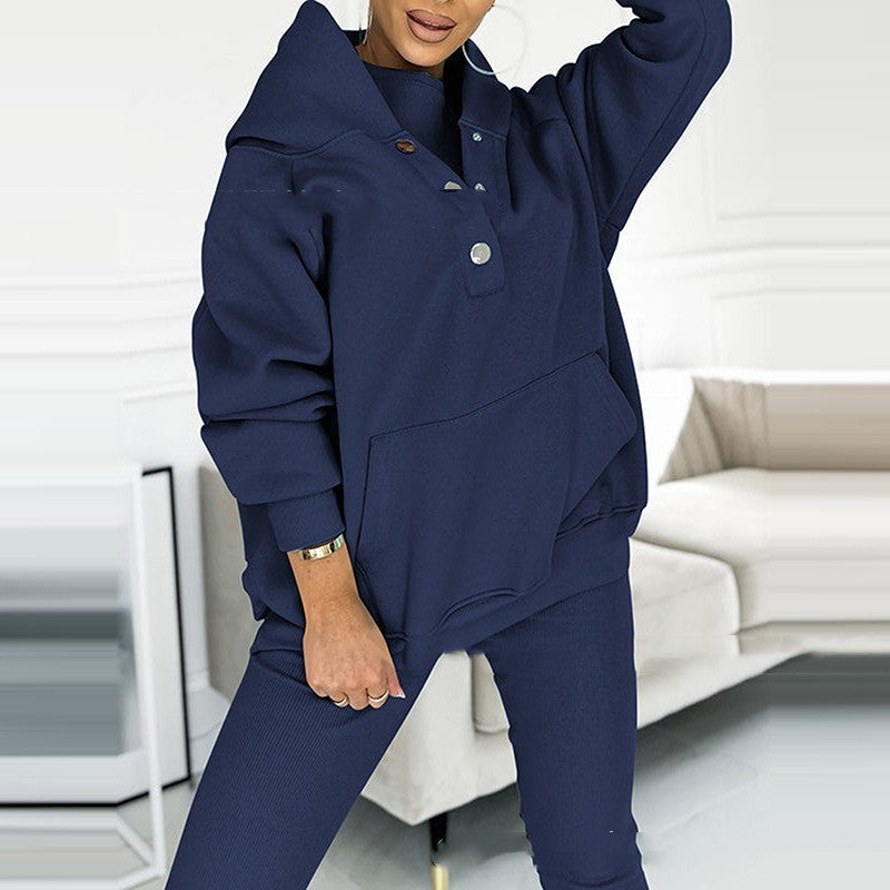 Kerstin - 3-teiliges Damen-Sportanzug mit Kapuzenpullover