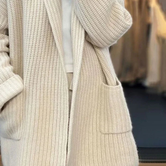 Agnes – Gestrickter Langer Cardigan Für Damen