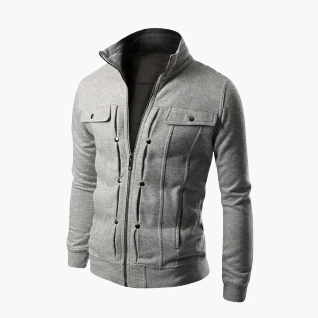 Norman - Gefütterte Herren Zip-Jacke mit Taschen