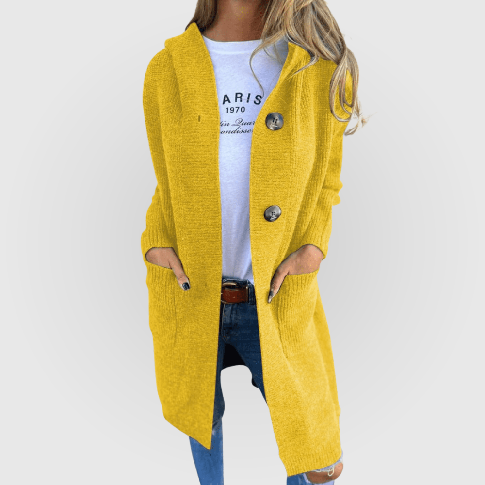 Fritza - Langer Damen Chic Cardigan Elegant & Weich