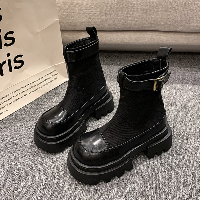 Ulla – Stiefelette mit Plateausohle