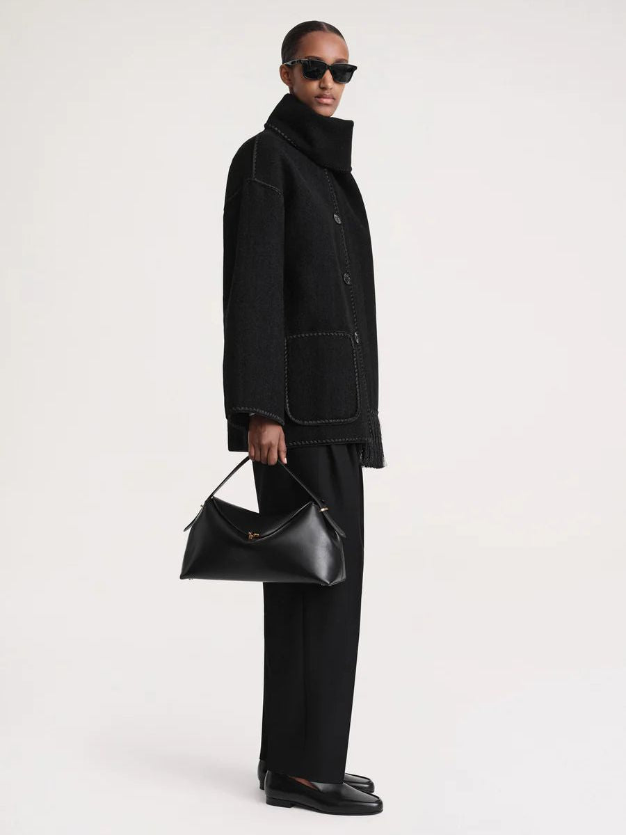 Beatrice – Warme Damen Jacke mit Schal Kragen