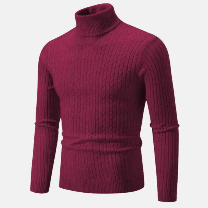 Janoel - Klassischer Herren-Rollkragenpullover