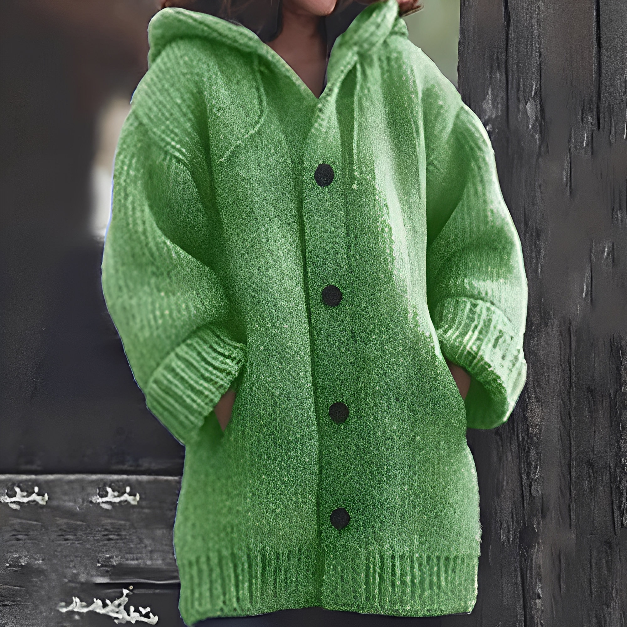 Blanca – Bequeme Kapuzen-Strickjacke für Damen