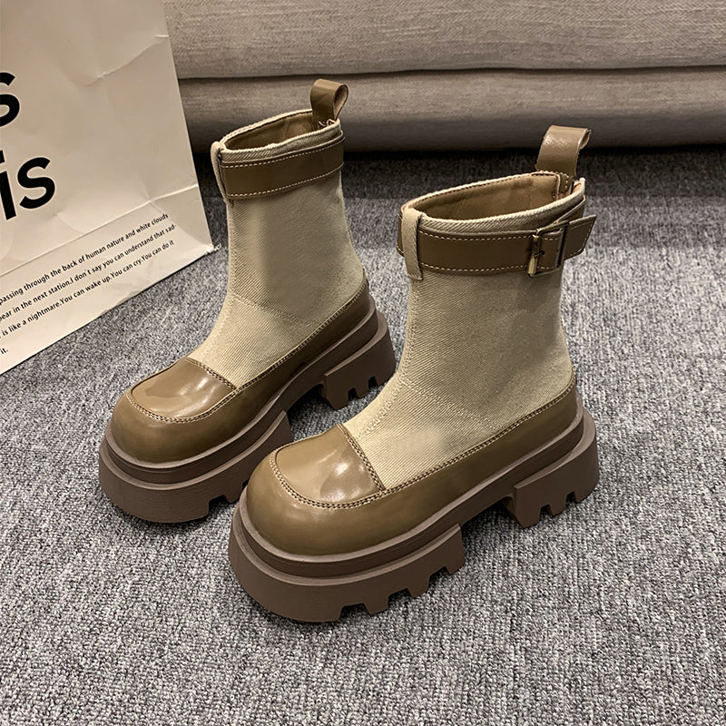 Ulla – Stiefelette mit Plateausohle