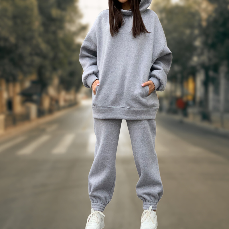 Hannah – Stylischer Kapuzenpullover und Hosenset für Damen