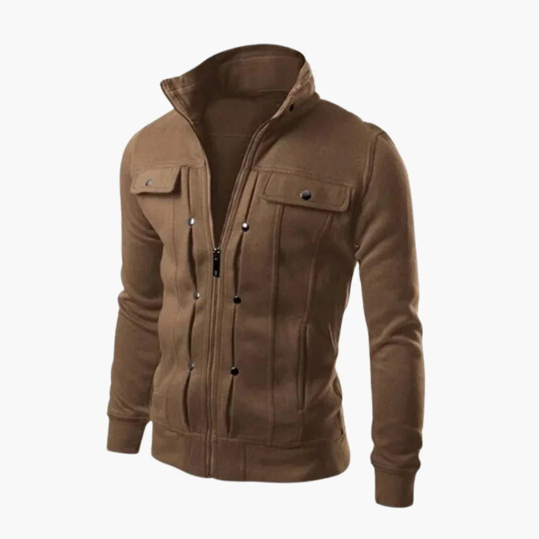 Norman - Gefütterte Herren Zip-Jacke mit Taschen