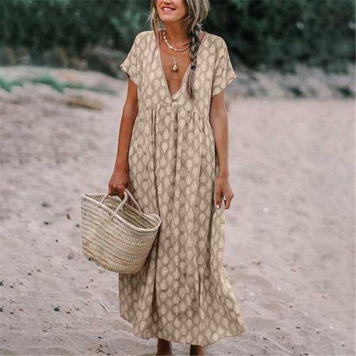 Blaire - Boho-Kleid mit V-Ausschnitt