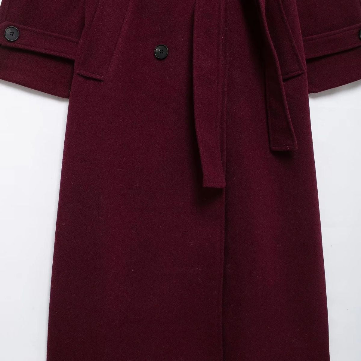 Valerie – Eleganter Trenchcoat In Bordeauxrot