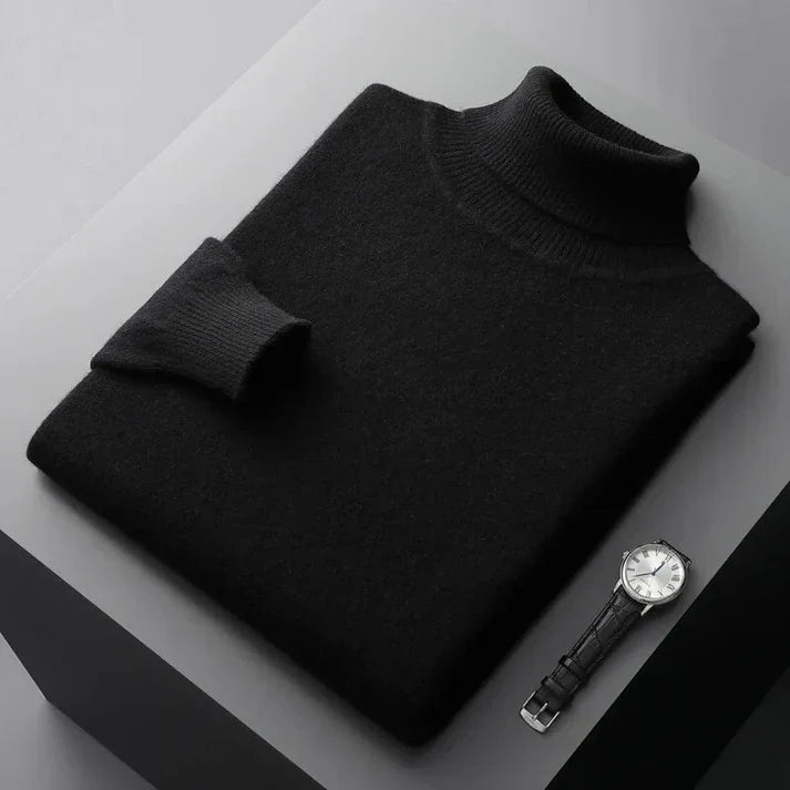 Kalle - Herren Kaschmir Rollkragenpullover Premium