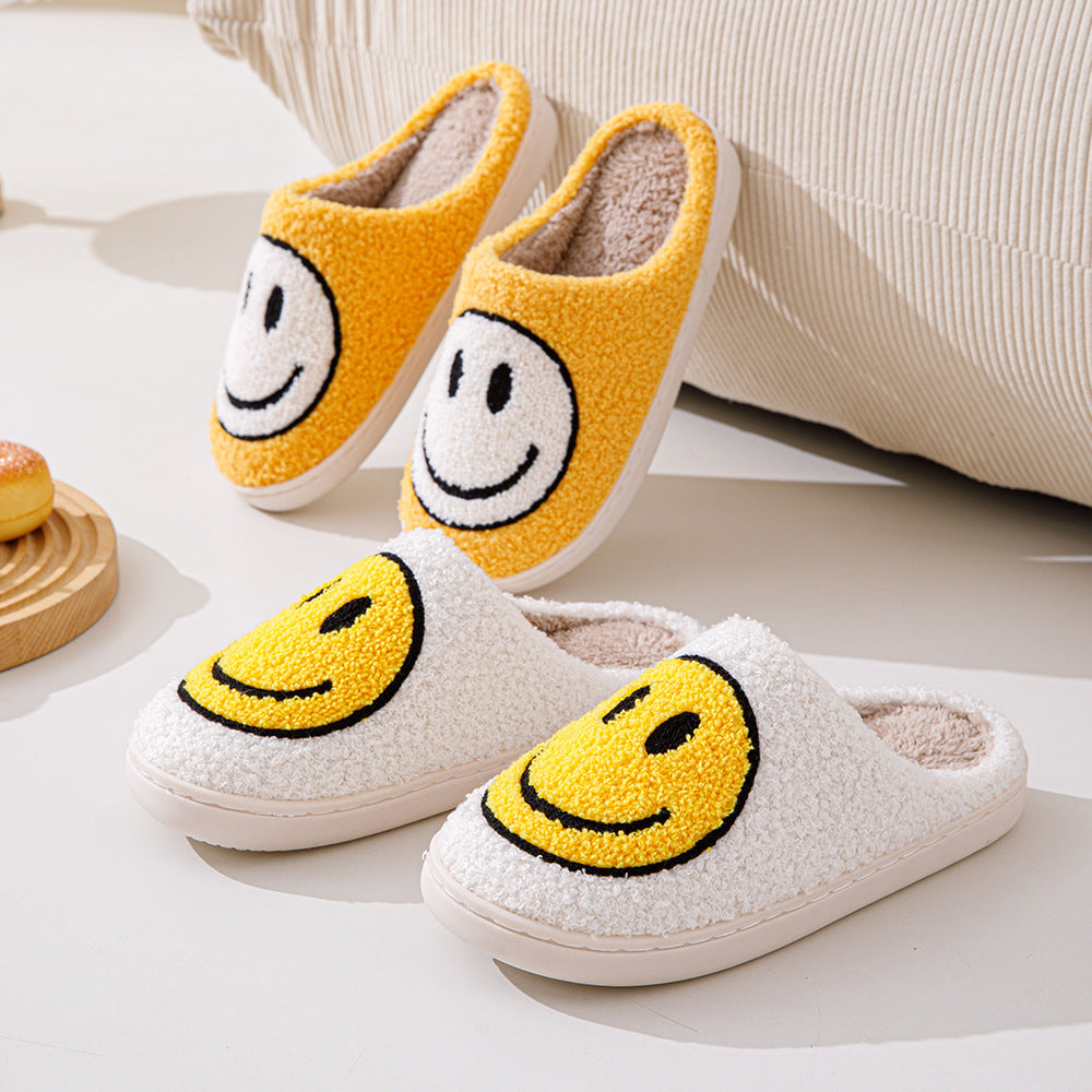 Samira – Warme Pantoffeln Mit Smiley-Muster