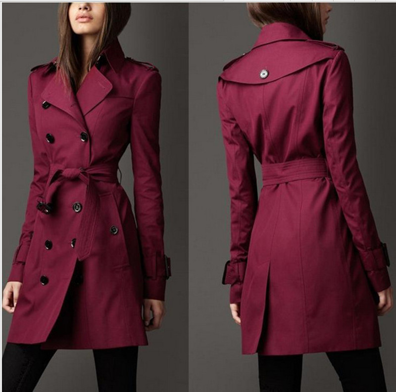 Elise - Schlanker Trenchcoat mit doppelter Knopfreihe