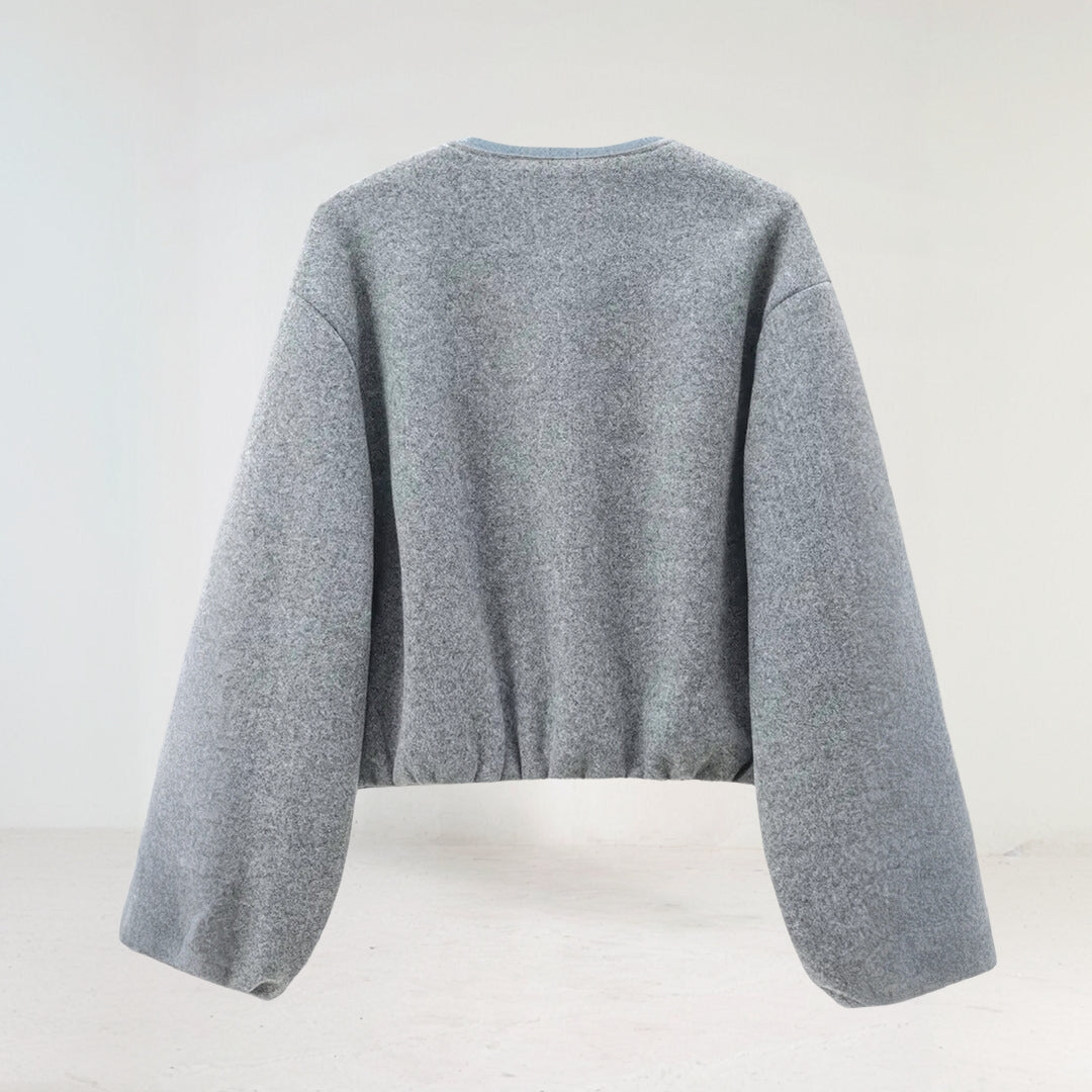 Greta – Kurze Übergangsjacke Mit Ballonärmeln